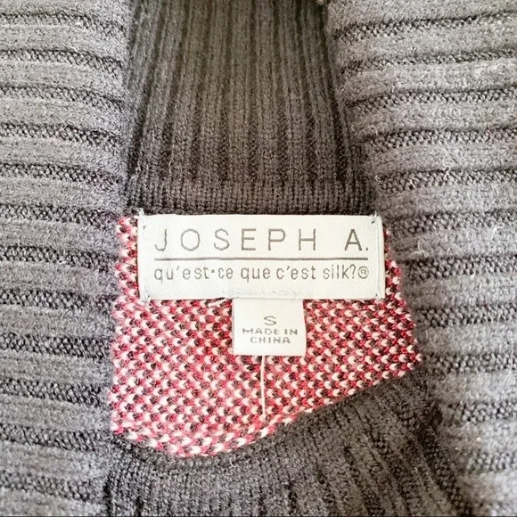 JOSEPH A. Patterned Turtleneck Poncho Sweaters - Picture 5 of 7